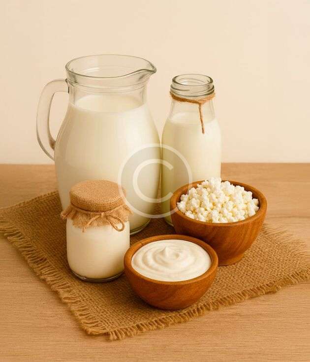 Rustic canned dairy jar